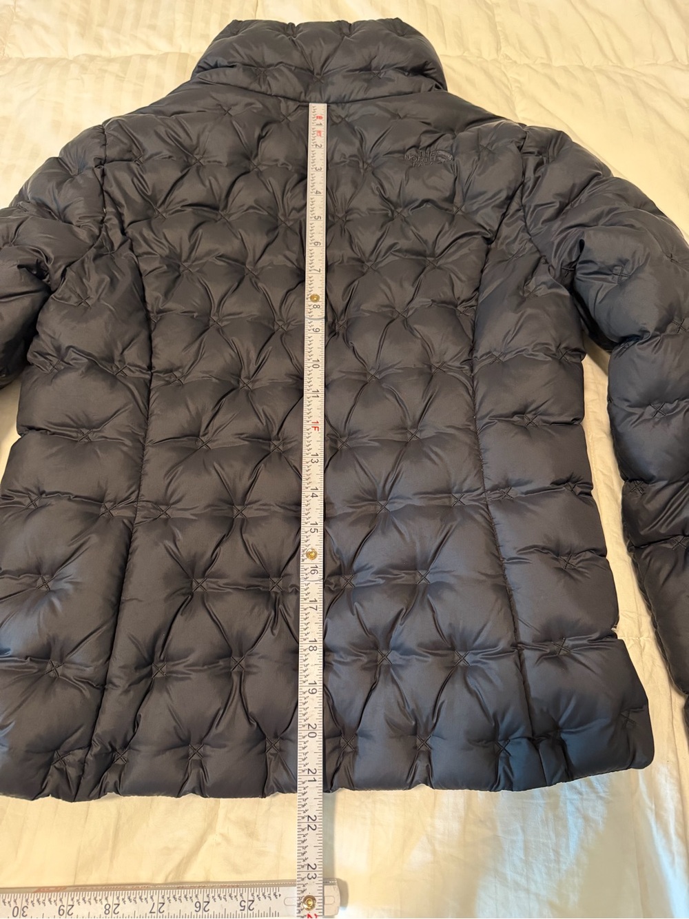 THE NORTH FACE WOMEN'S HOLLADOWN CROP JACKET 550 DOWN FILLED QUILTED BLACK Sz S - Picture 12 of 15